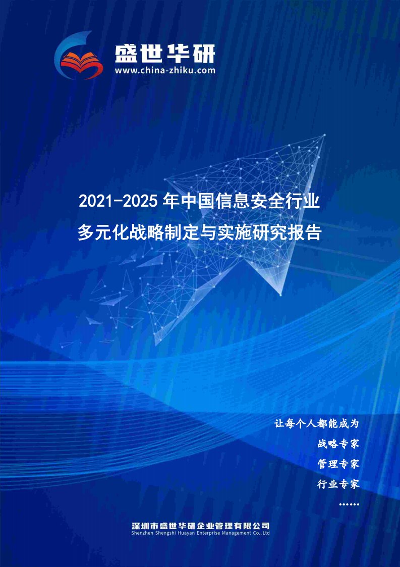 2021-2025年中国信息安全行业多元化战略制定与实施研究报告