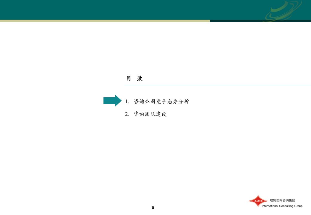 咨询公司竞争态势与团队建设课件