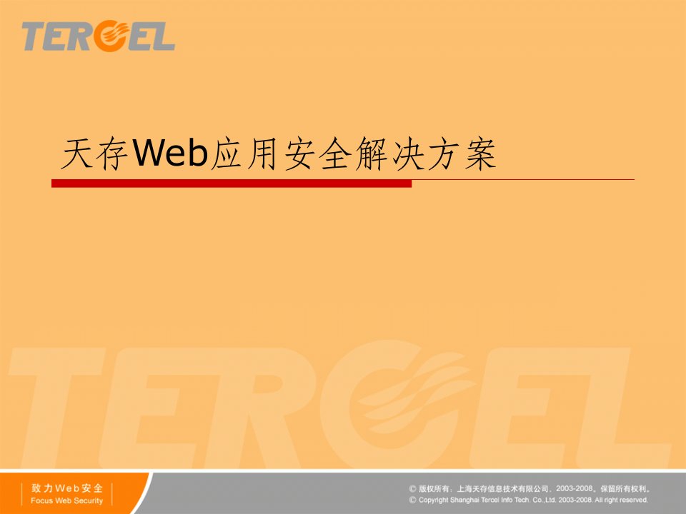 web应用安全解决方案