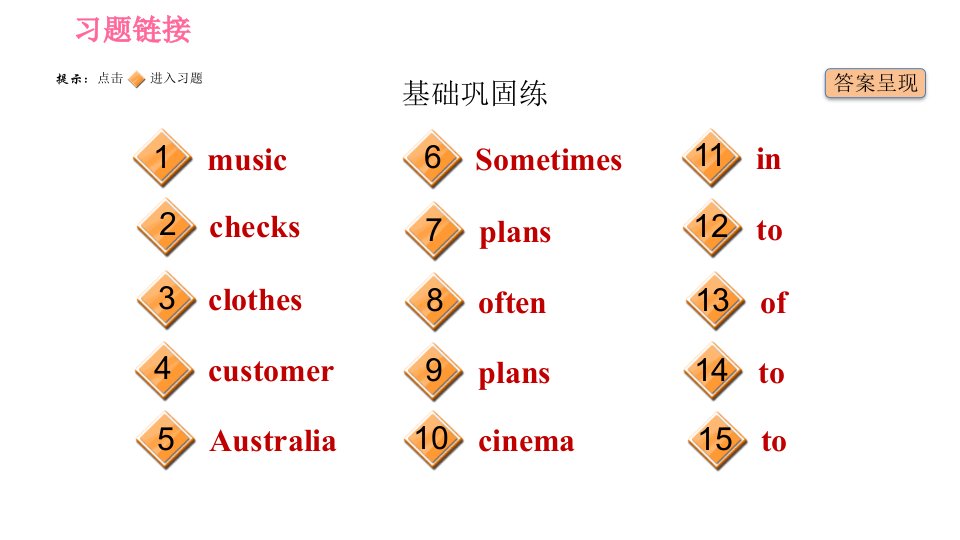 外研版七年级上册英语习题课件Module7Unit2Whendoyouuseacomputer