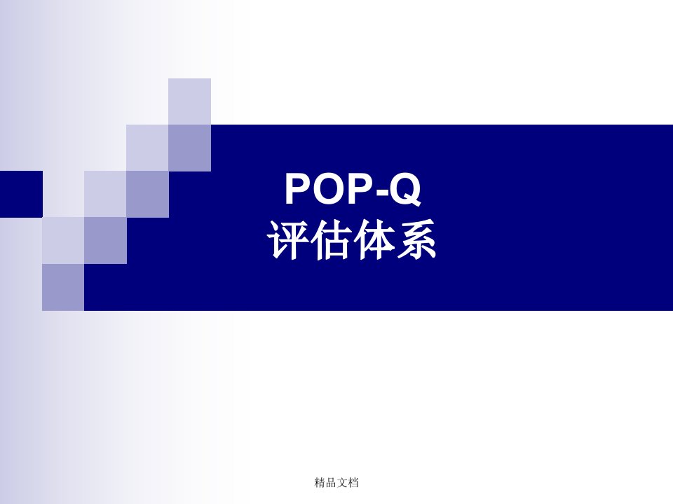 POP-Q评估体系学习课件