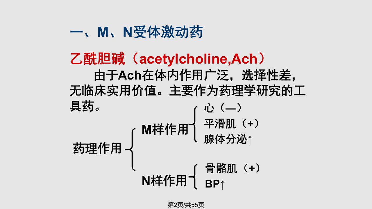 胆碱受体激动剂2