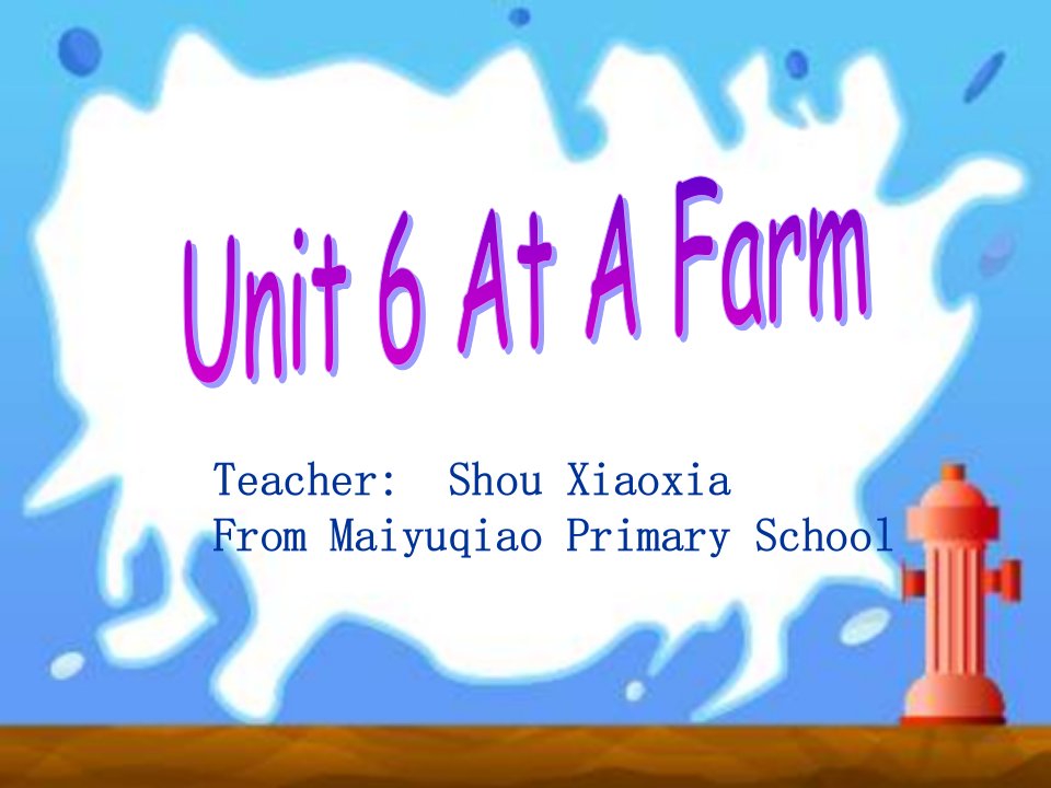 pep_四年级下册英语Unit6_farm