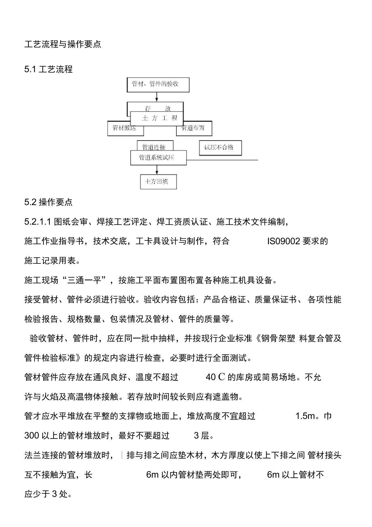 钢丝网骨架塑料复合管施工方案