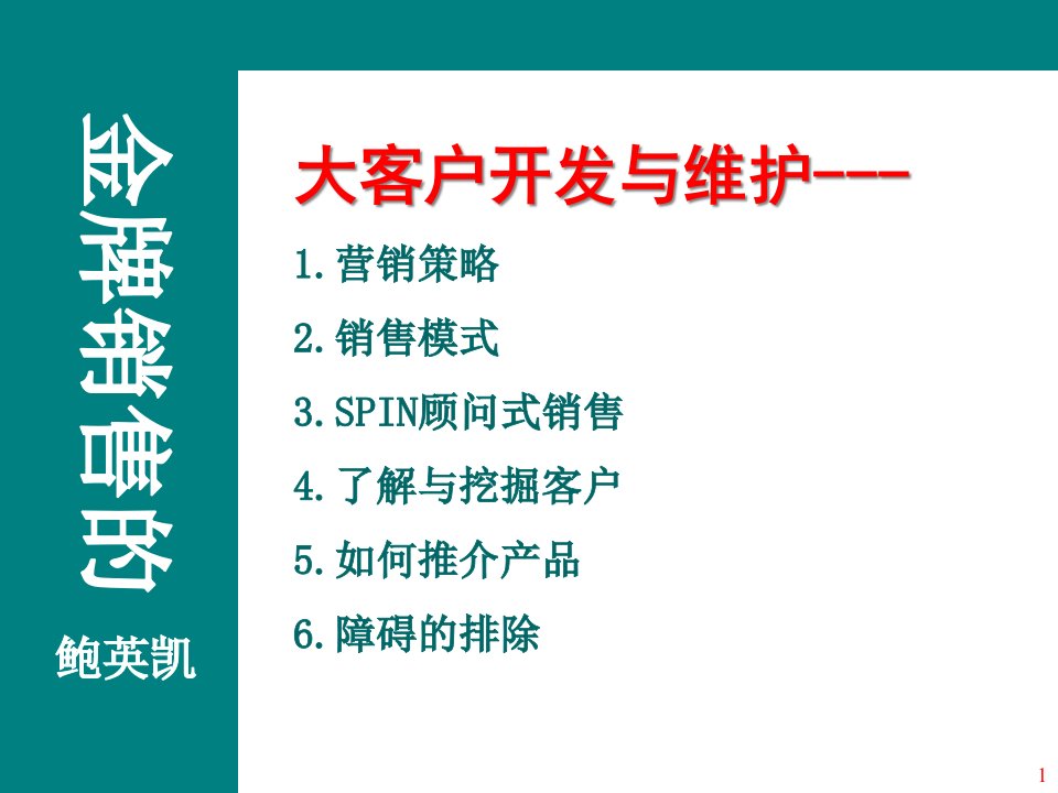 [精选]区域市场开发与大客户营销策略