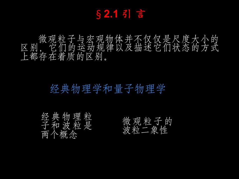 第二章量子物理学的实验基础