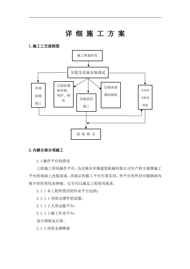 最完善的烟囱脱硫施工方案