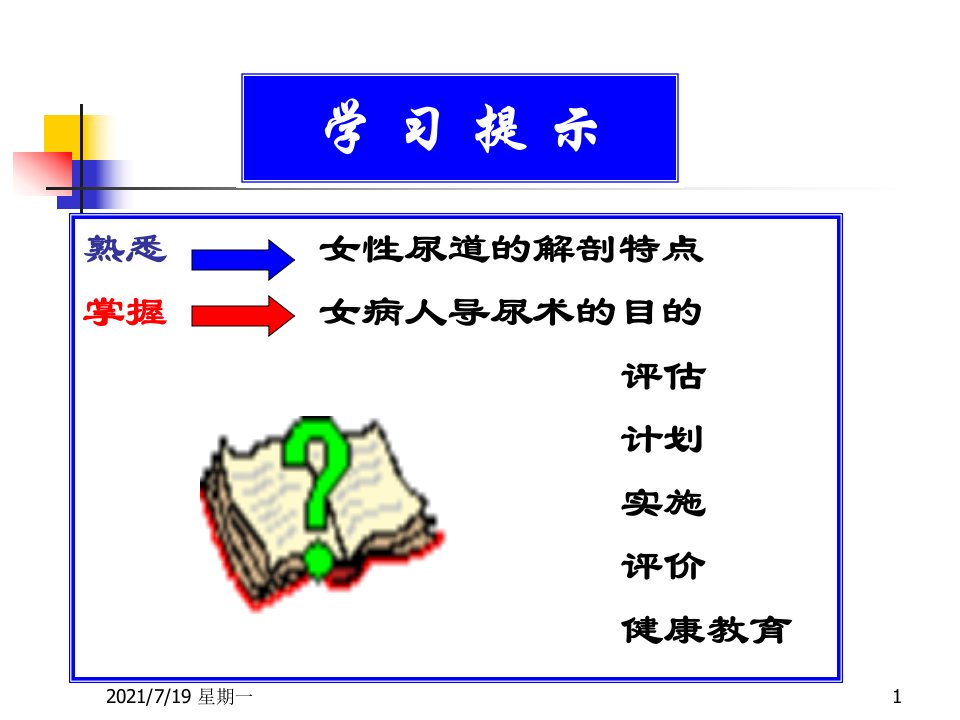 医学专题女病人导尿术