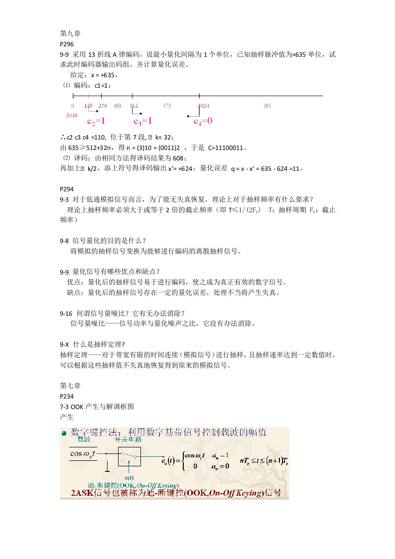 通信原理复习资料