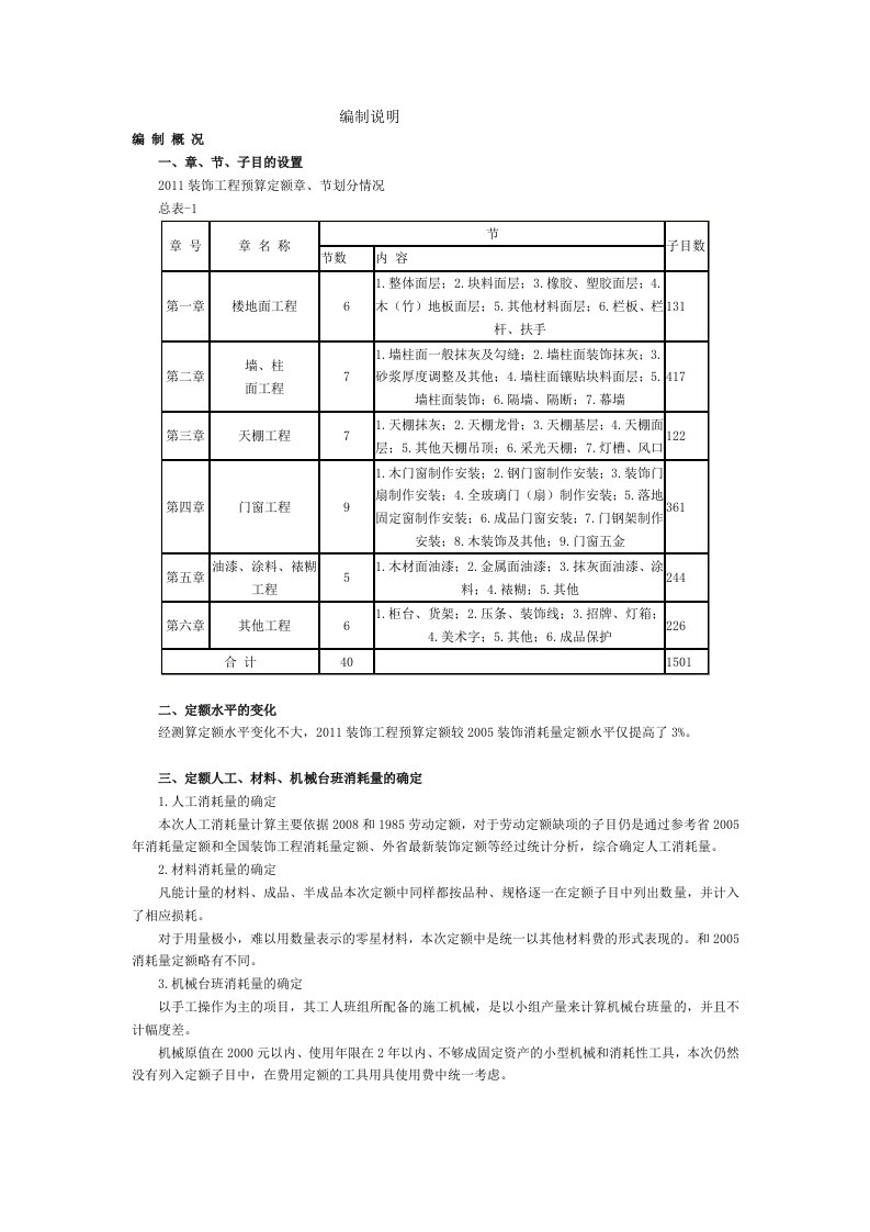 装饰工程定额讲义