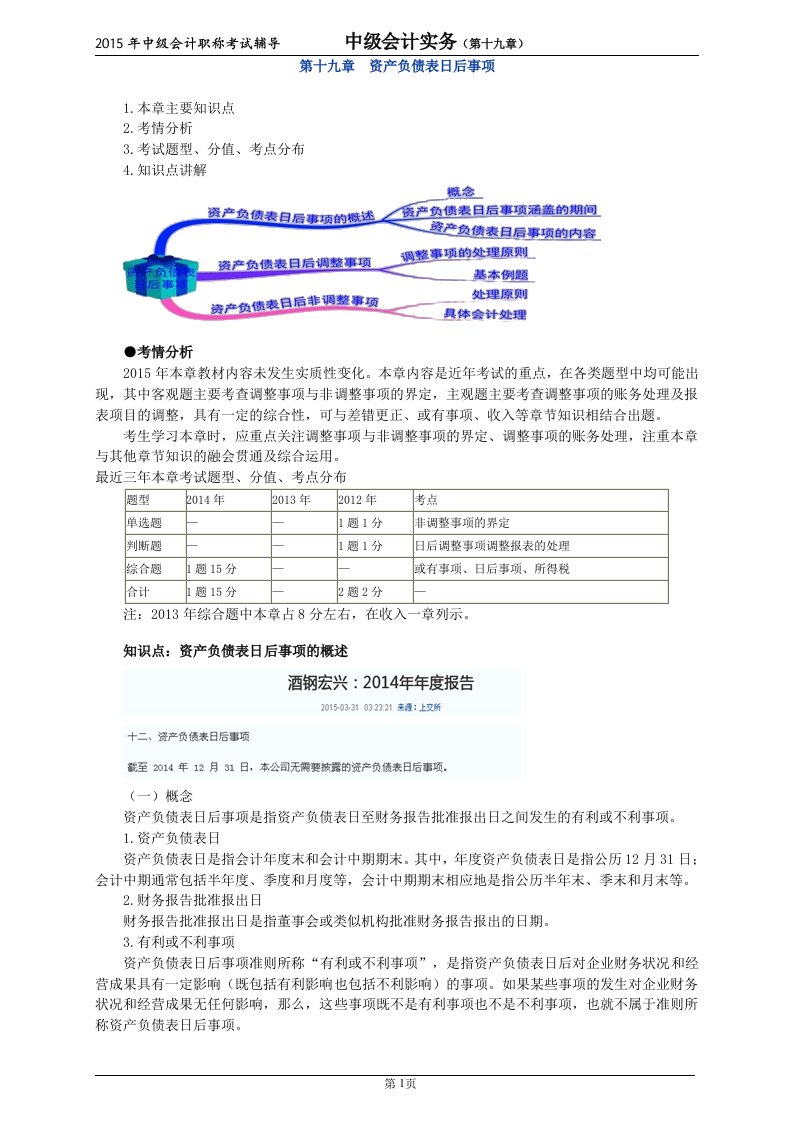 15中级会计实务强化预习19资料