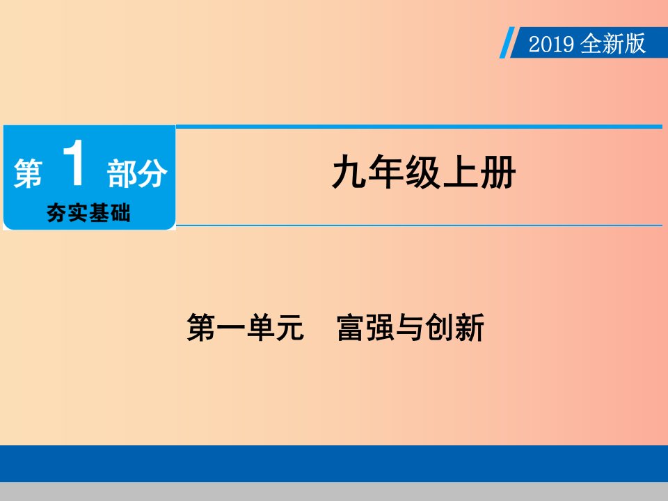 广东省2019版中考道德与法治