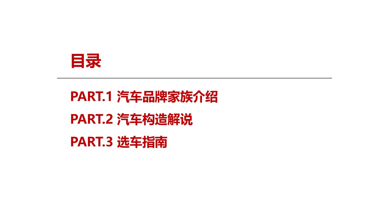 汽车行业基础知识培训课件ppt