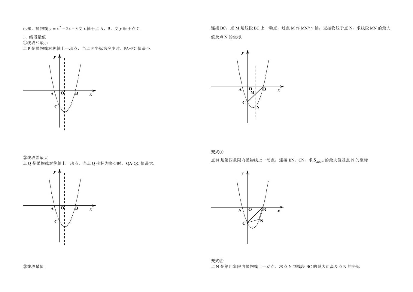 二次函数存在性问题总结