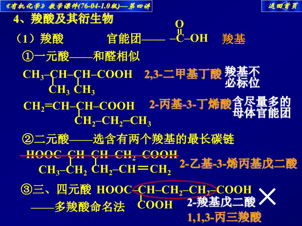 第04讲烃的衍生物命名续