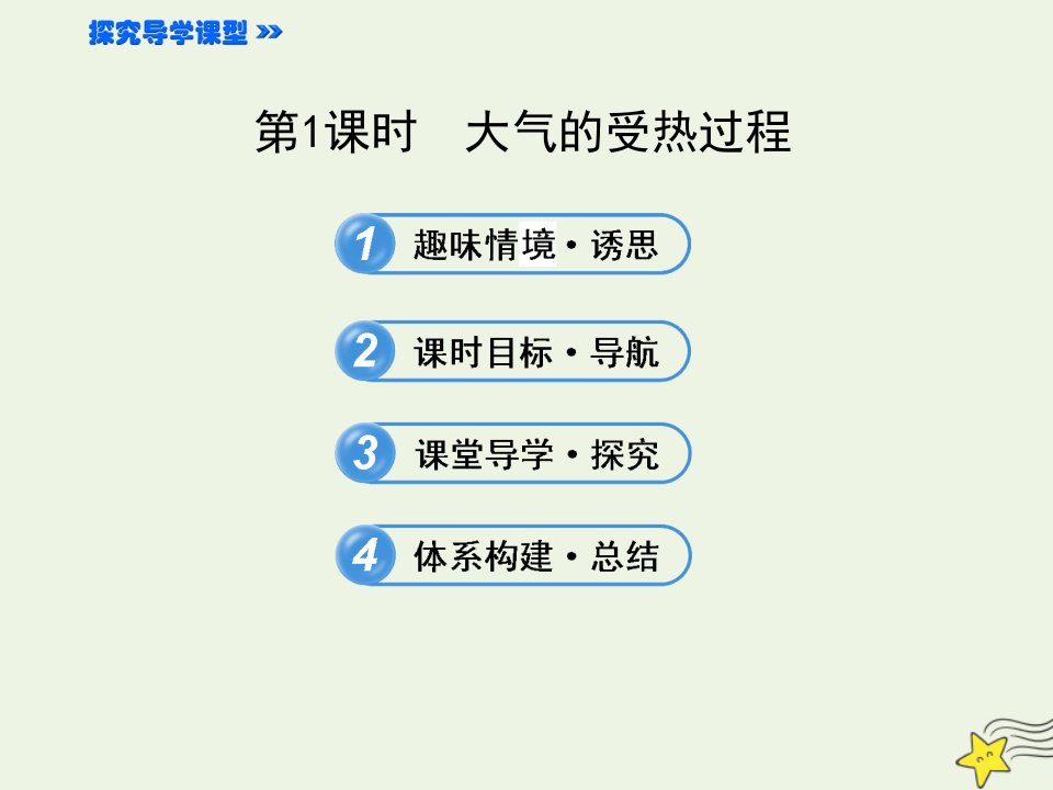 高中地理第二章自然地理环境中的物质运动和能量交换1第1课时大气的受热过程课件中图版必修1