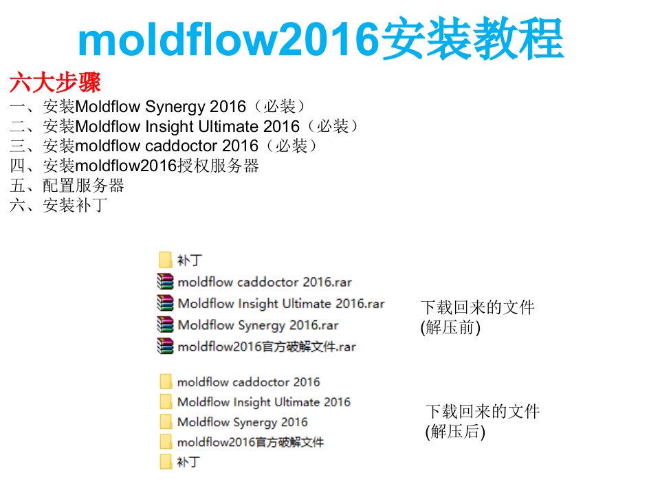 moldflow2016安装教程-课件(PPT讲稿)