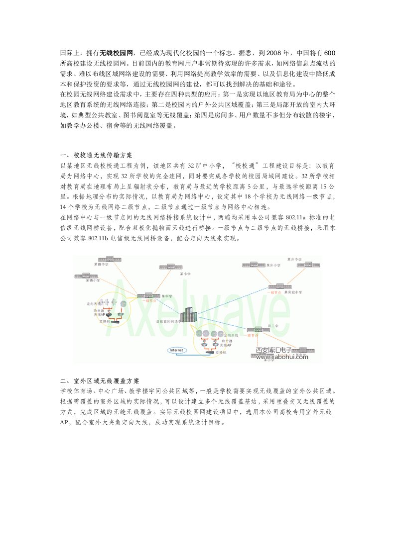 无线校园网建设方案