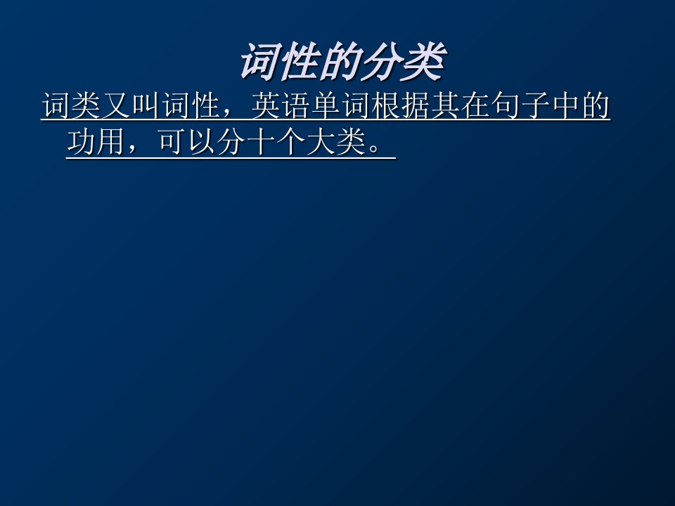 初中语法英语词性分类及用法ppt课件