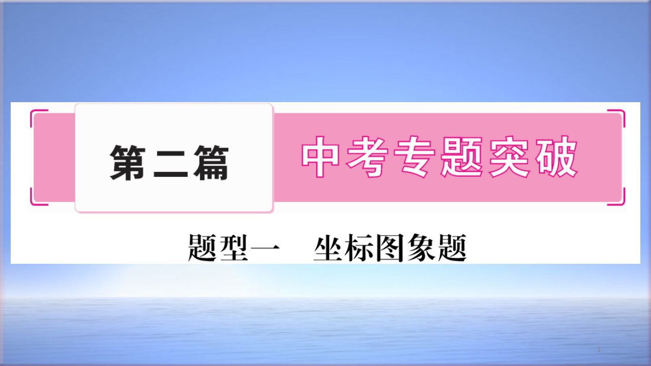 中考物理复习ppt课件第2篇中考专题突破题型1坐标图像题