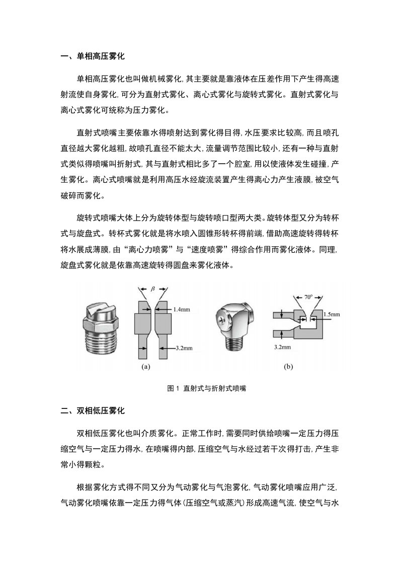 两种雾化方式对比