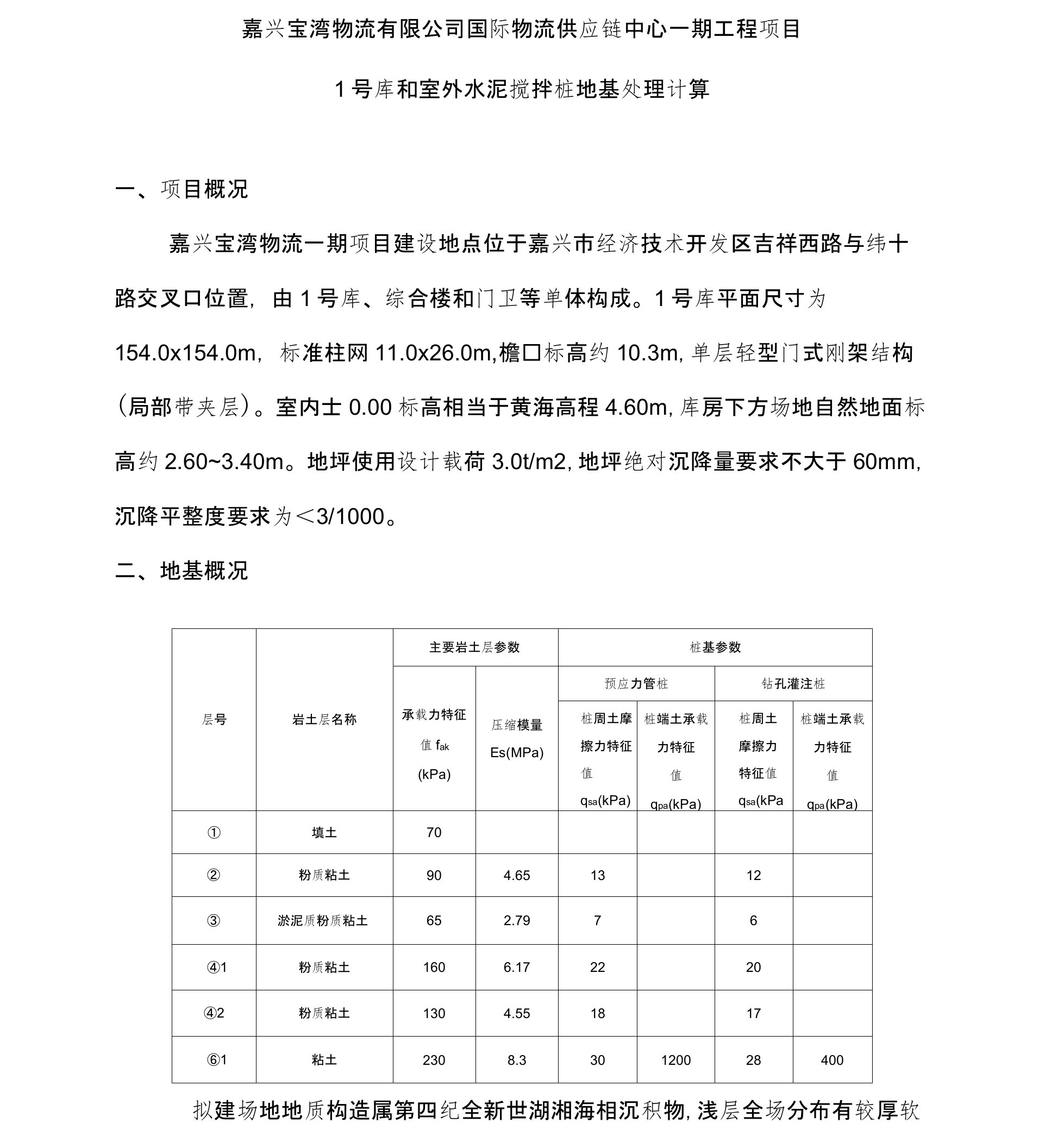 (完整版)水泥搅拌桩地基处理计算