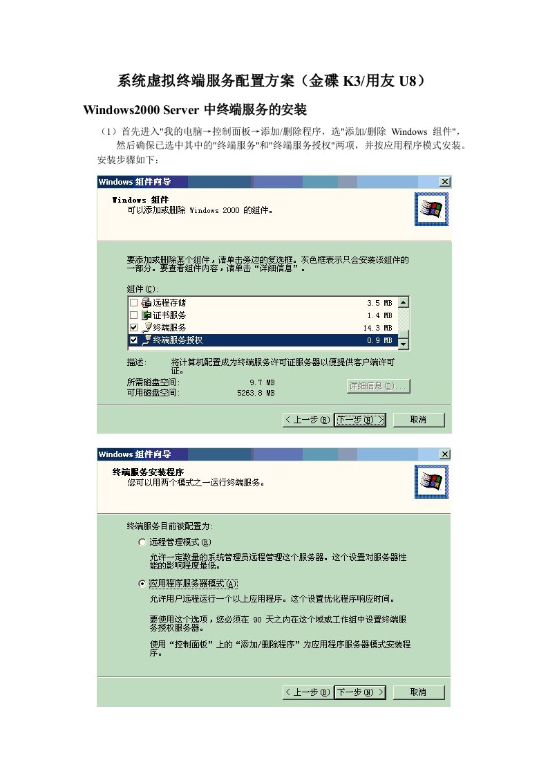 推荐-终端服务安装激活配置办法