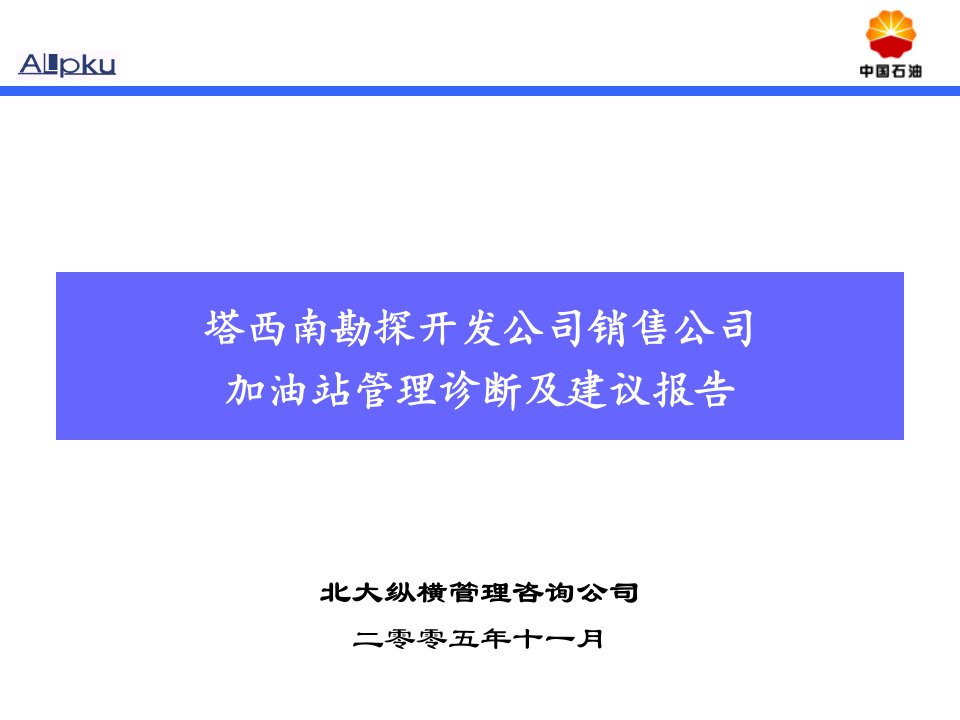 销售公司加油站诊断报告(初稿)