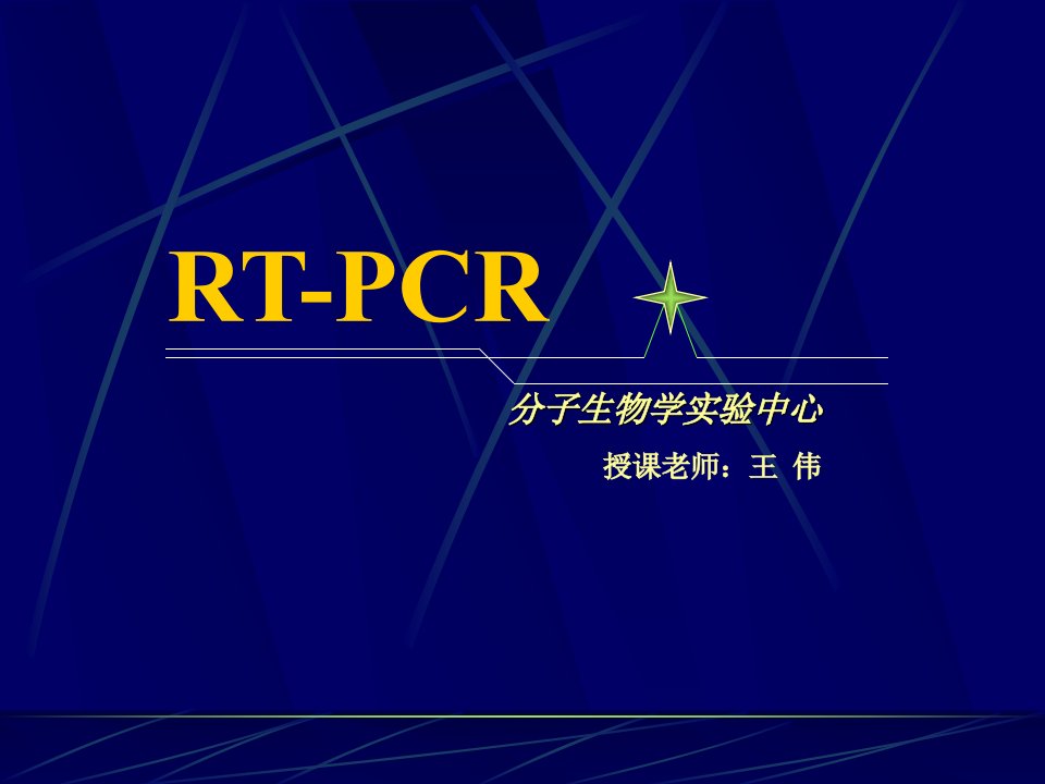 RT-PCR（博士班实验课）