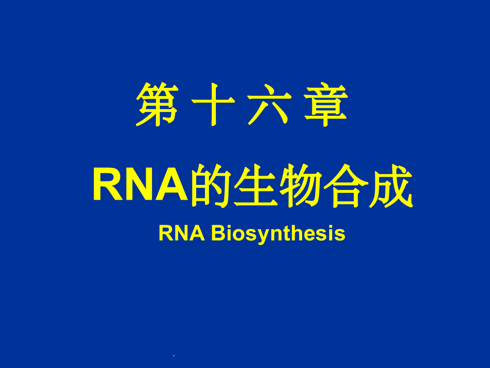 分子生物学-转录ppt精选课件