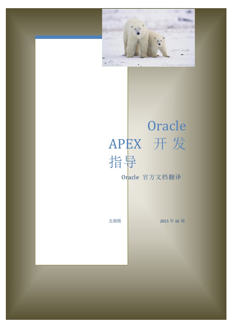 Oracle数据库2日学习之APEX开发指导