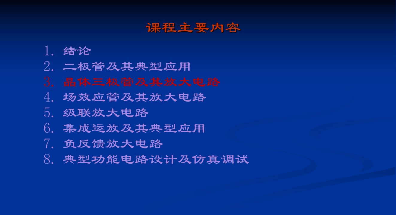 电子技术(模拟部分)刘颖主编-3-晶体三极管及放大电路