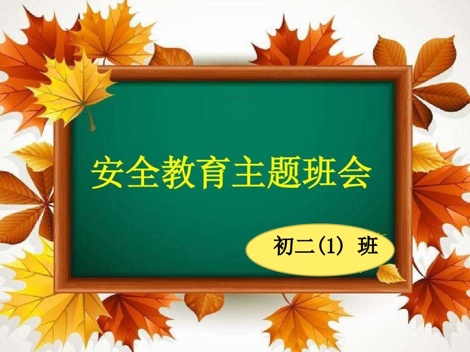 中小学生安全教育ppt