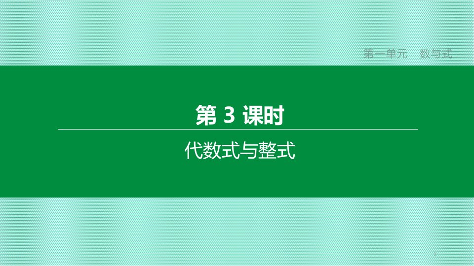 中考数学复习数与式代数式与整式ppt课件