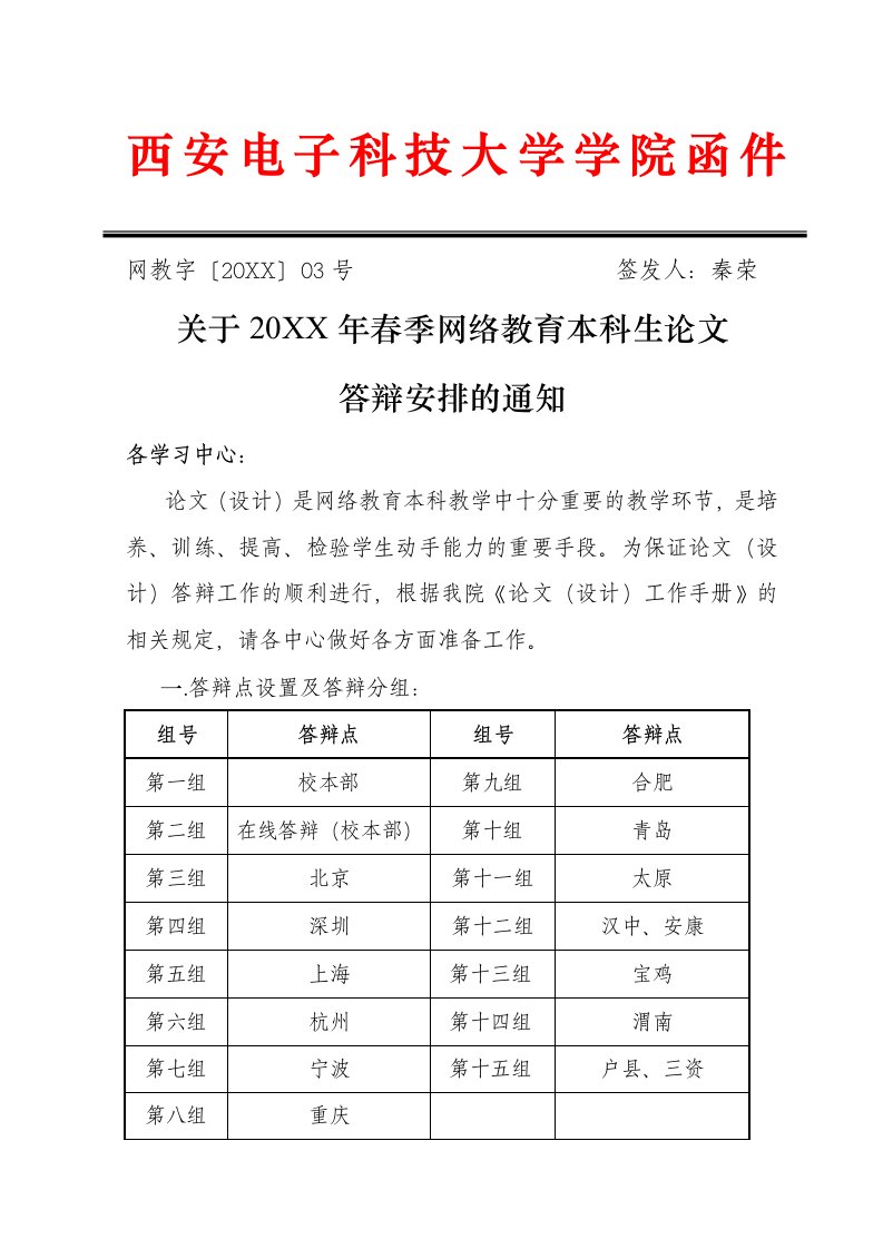 电子行业-西安电子科技大学学院函件