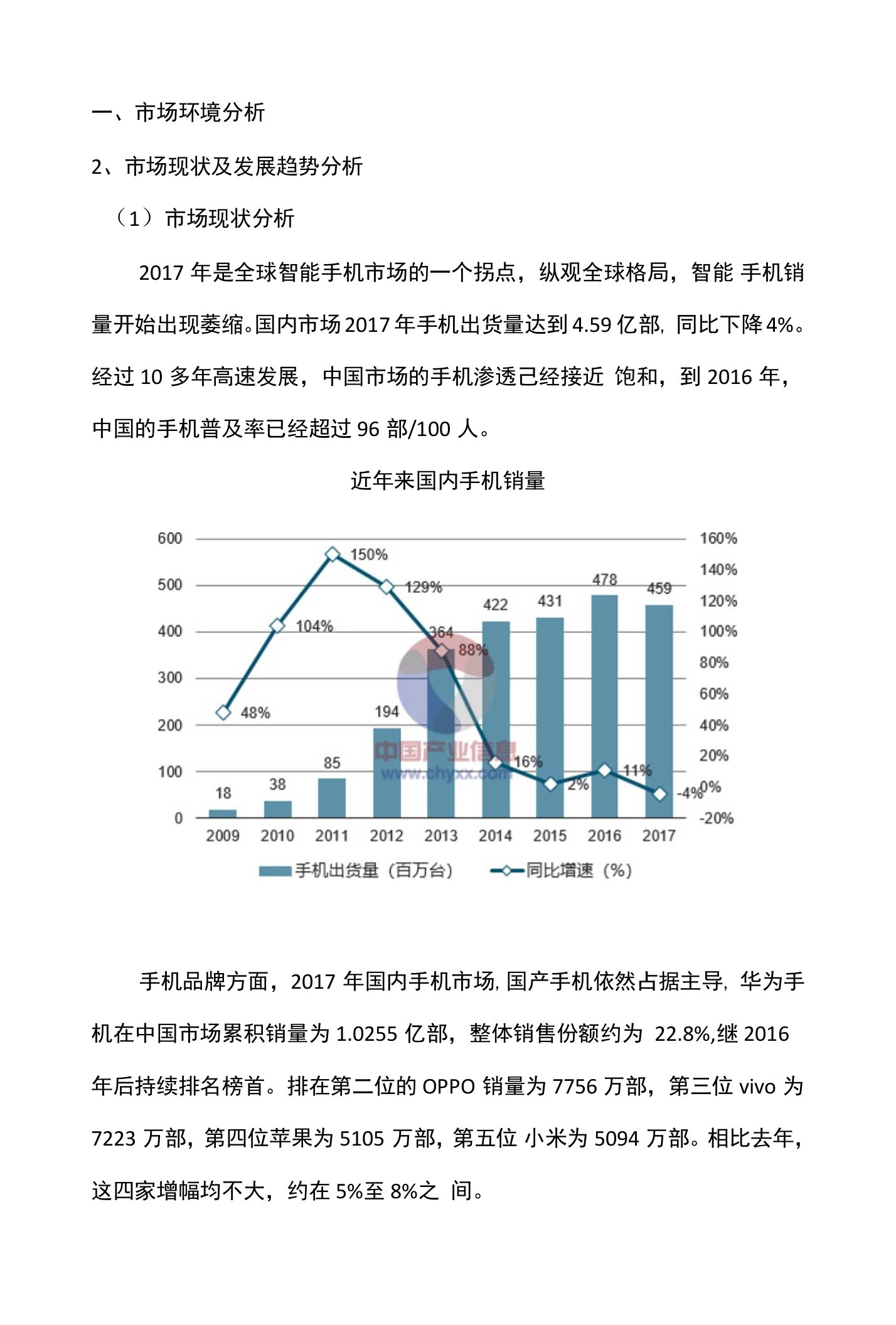 手机市场环境分析(小米、oppo、华为、苹果分析)