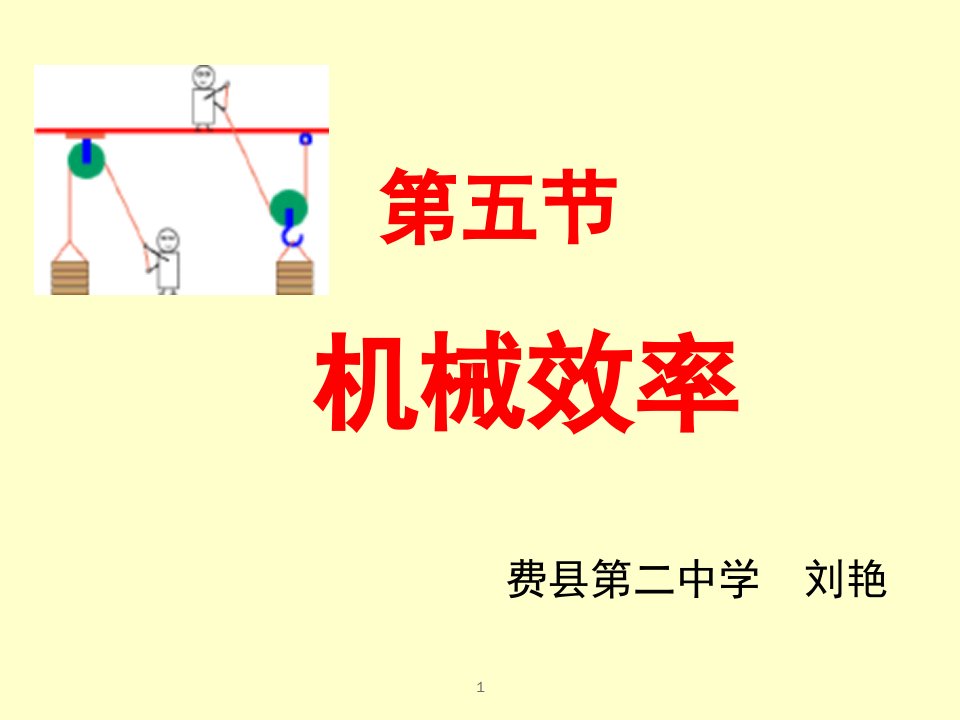 初二物理机械效率课件