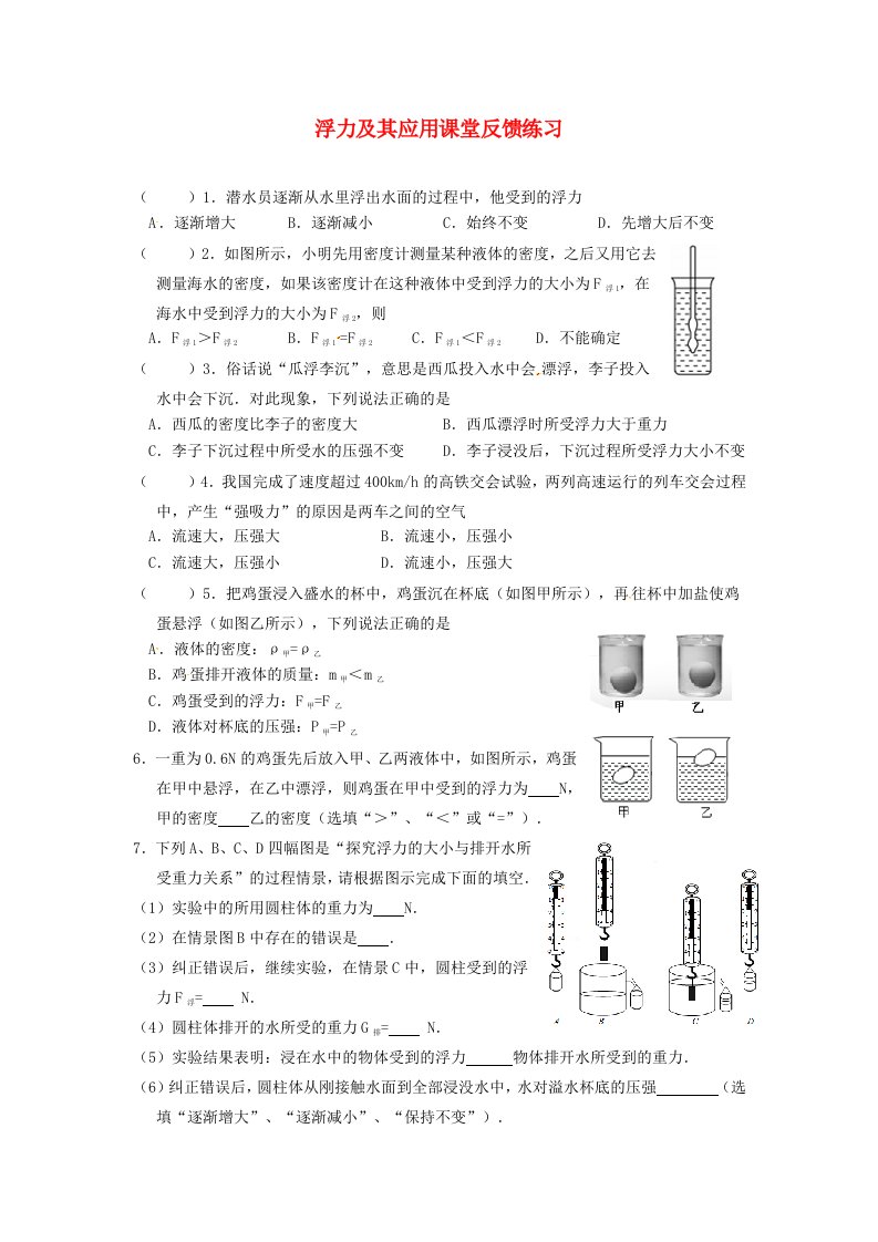 中考物理总复习