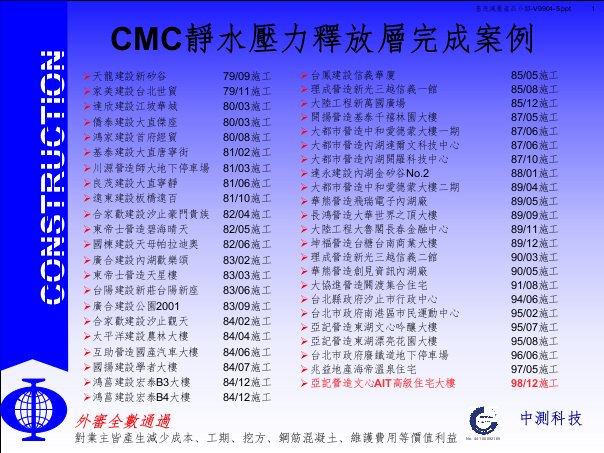 CMC静水压力释放层实际案例