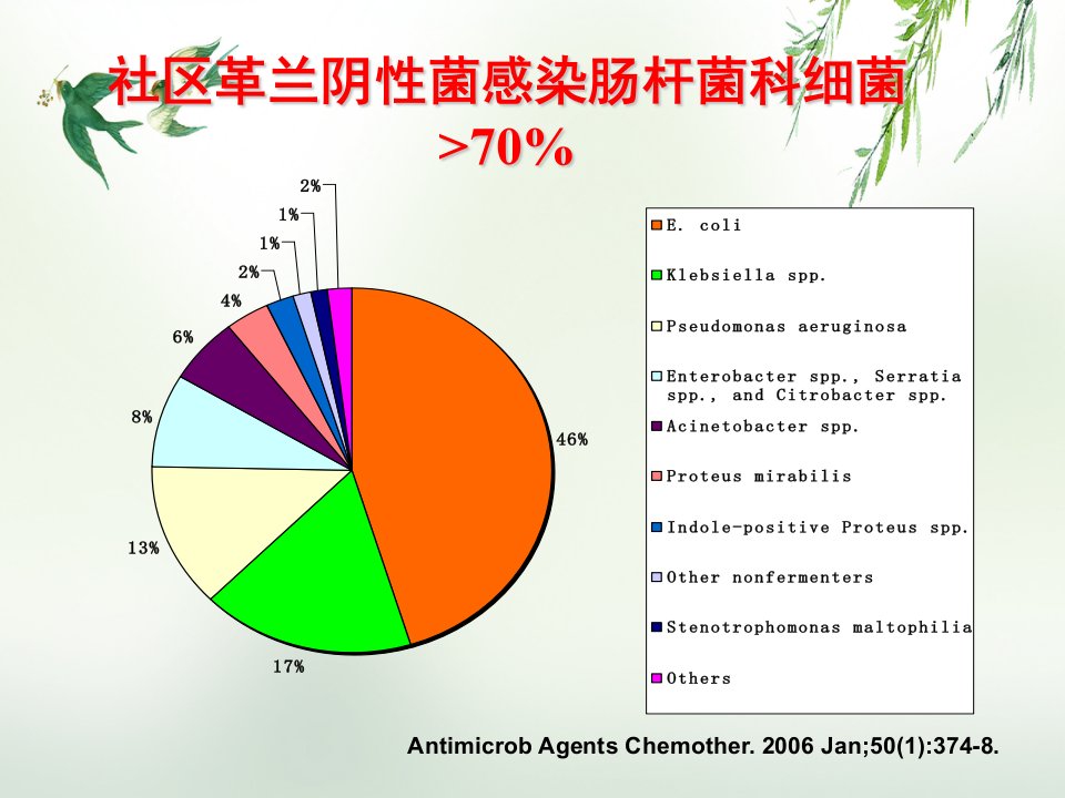 产ESBLs肠杆菌科细菌感染以及治疗课件