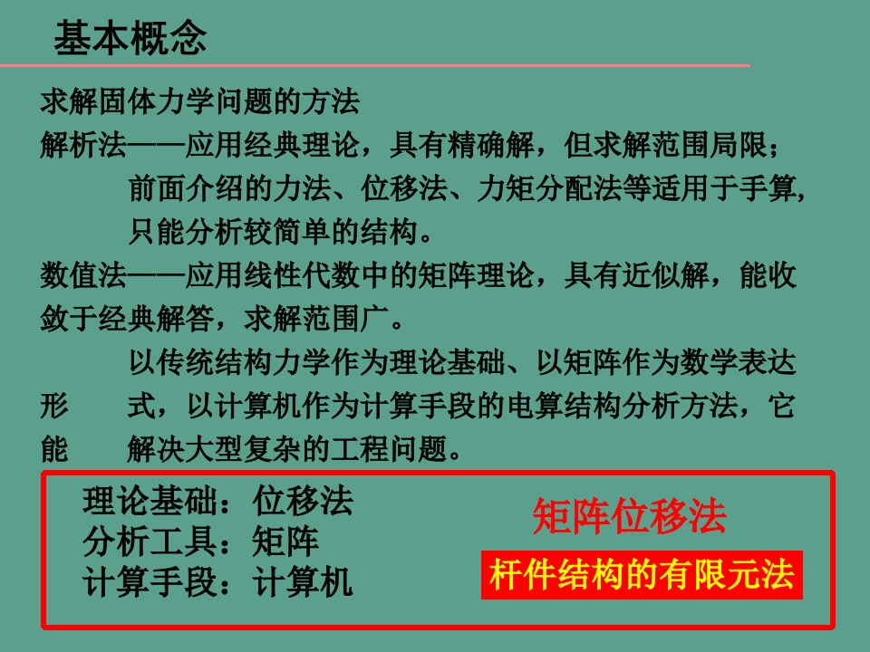 结构力学教学09矩阵位移法1ppt课件