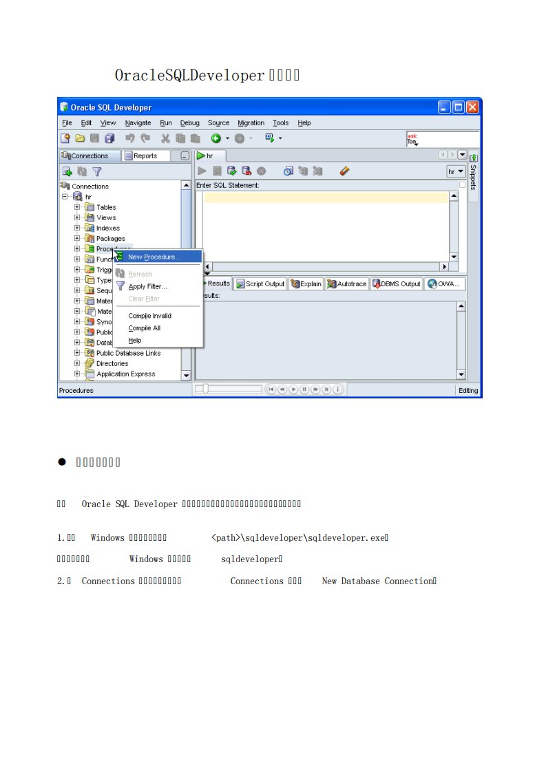 OracleSQLDeveloper最全使用教程