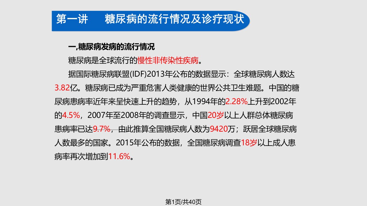 糖尿病规范化管理医务人员篇