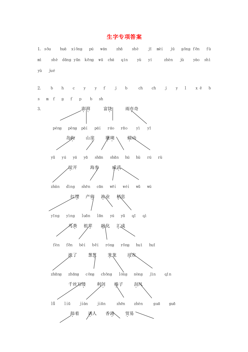 秋三年级语文上学期期末复习