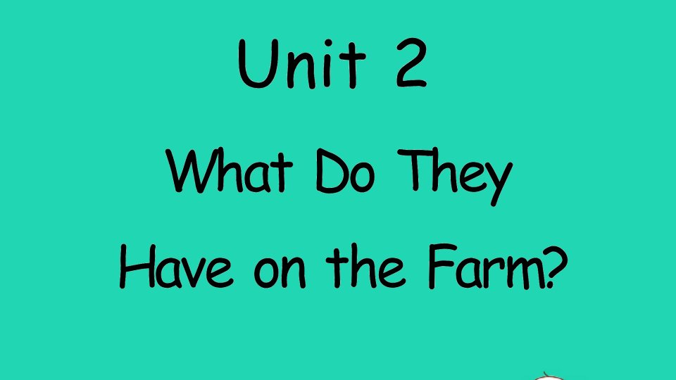 四年级英语上册Unit2WhatDotheyHaveontheFarm作业课件陕旅版三起