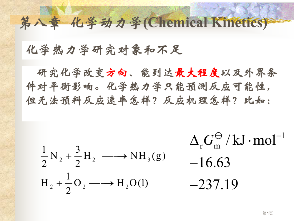 化学动力学09省公开课一等奖全国示范课微课金奖PPT课件