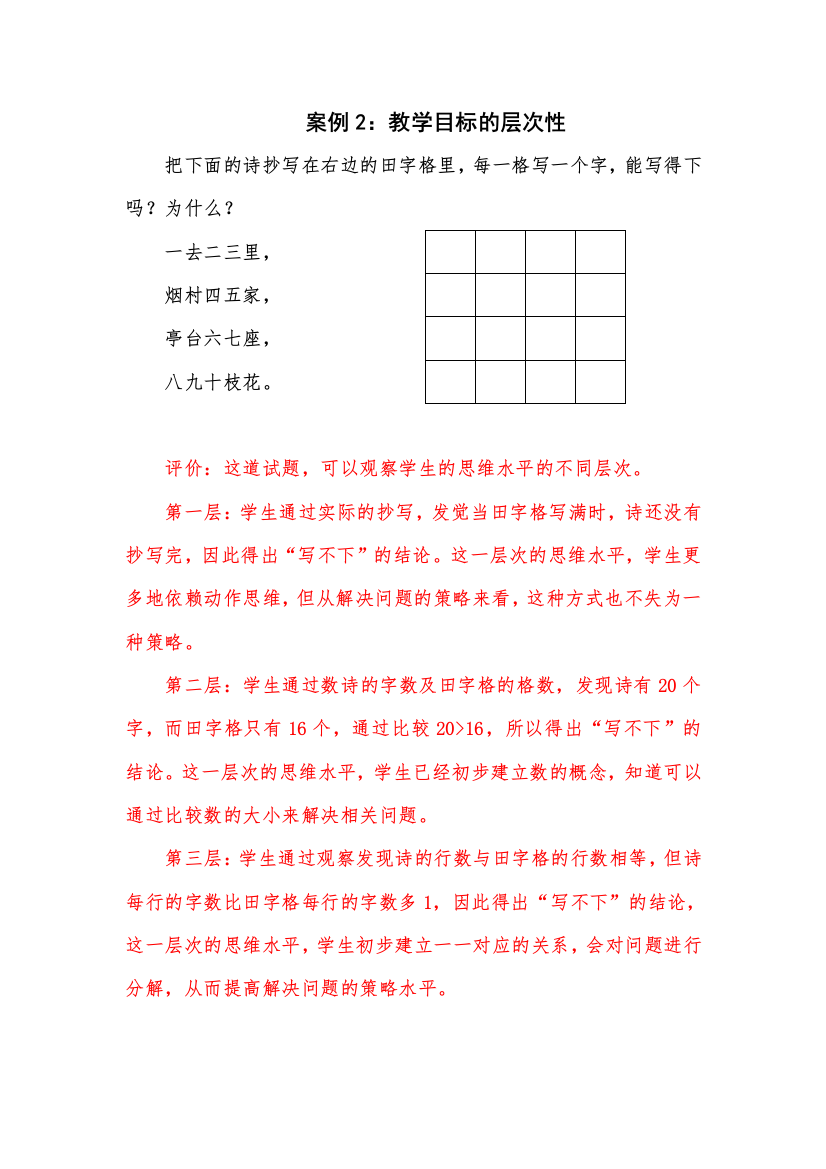 小学数学课堂教学评价与案例分析2