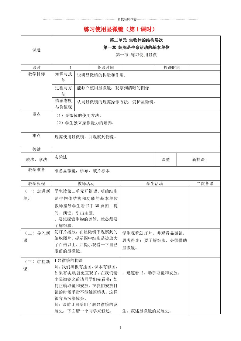 吉林省梅河口市曙光镇中学初中七年级生物上册