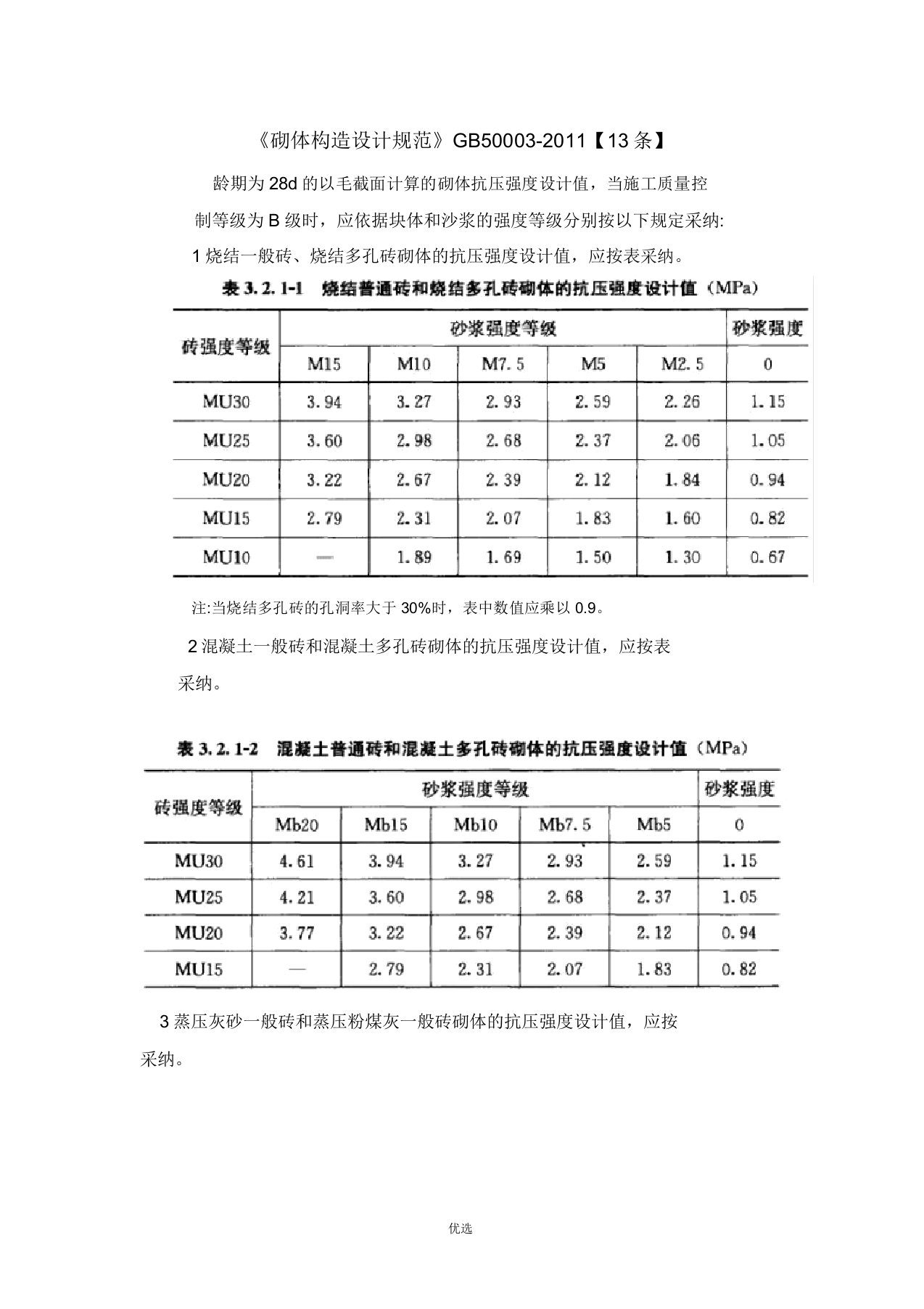 GB500032011《砌体结构设计规范