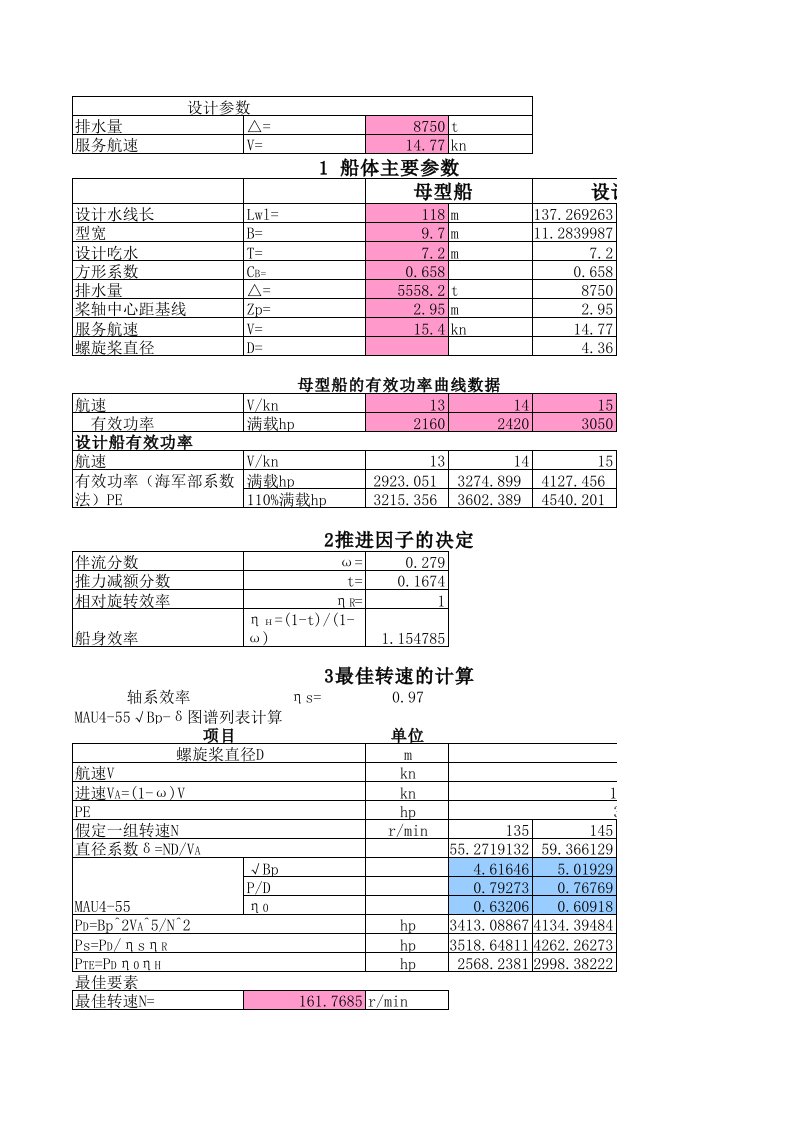 螺旋桨图谱设计